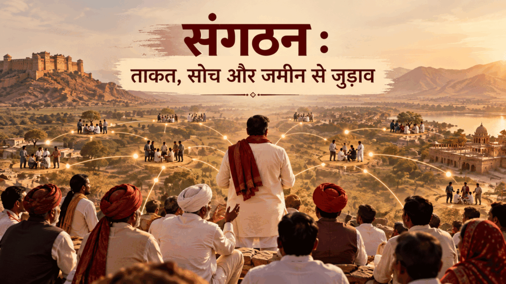 संगठन : ताकत, सोच और जमीन से जुड़ाव